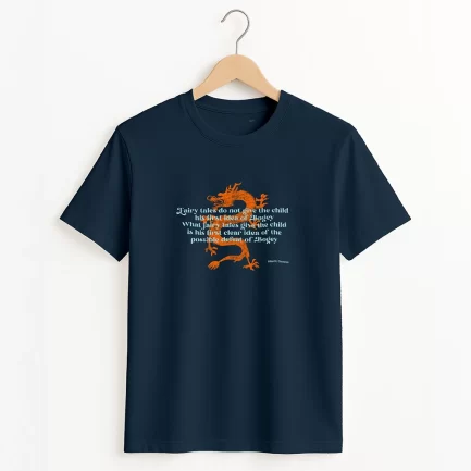 French navy t-shirt | Dragon